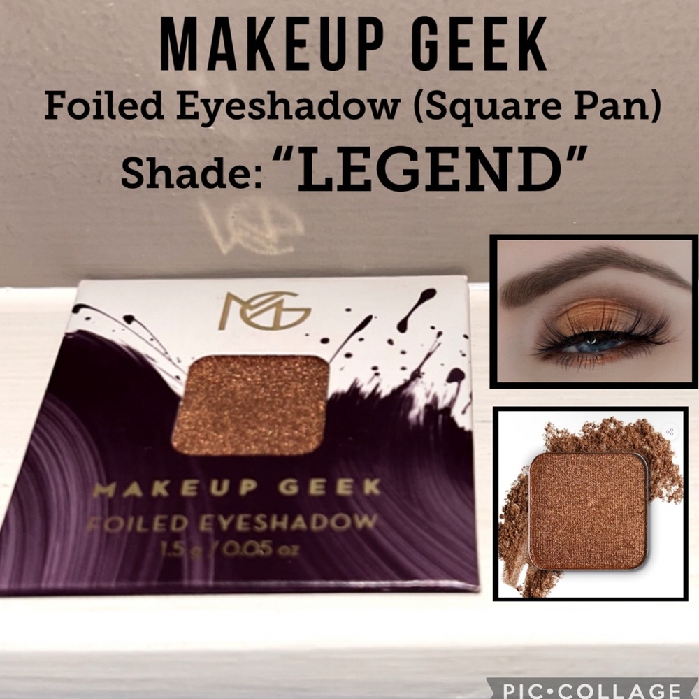 NWT Square MAKEUP GEEK Foiled Eyeshadow In “LEGEND”